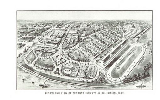 Bird's eye view of Toronto Industrial Exhibition, 1899