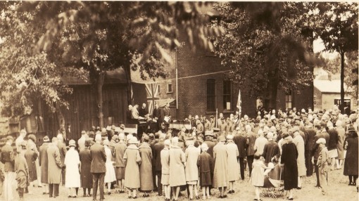 Unveiling ceremony for the Deseronto war memorial