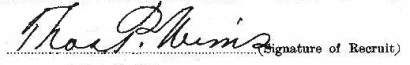 Thomas Peter Wims signature