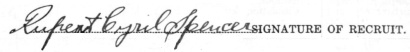 Rupert Cyril Spencer signature