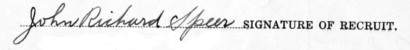John Richard Speer signature