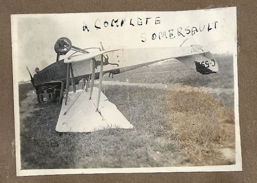 Curtiss JN4A C593 upside-down
