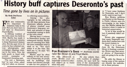 Newspaper article about Floyd Marlin and Ken Brown